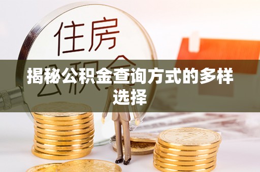 文水揭秘公积金查询方式的多样选择